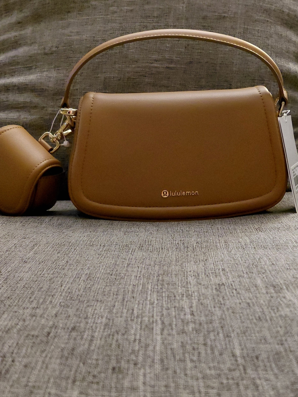 Lululemon Cactus Leathed Mini Purse
